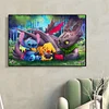 Pokemon - Runder Bohrer Diamantmalerei - 60*40CM (Große Größe)