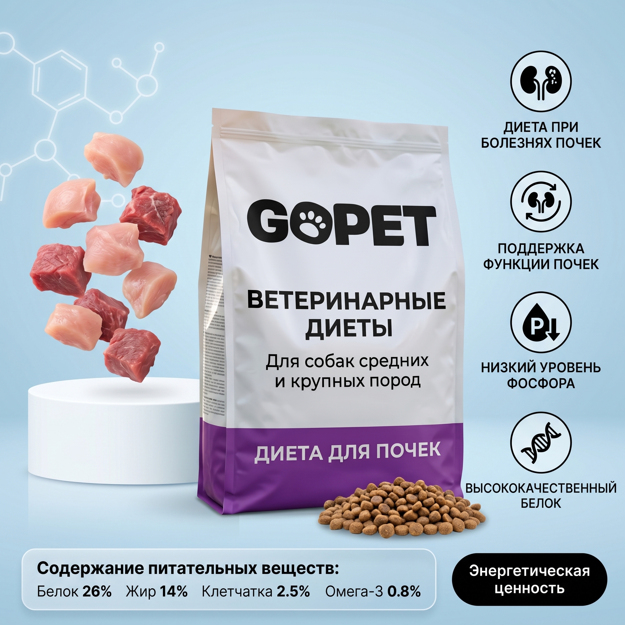 GOPET&reg; лечебный корм для собак400r