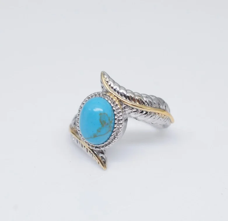 Sterling Silver Turquoise Sharing Ring