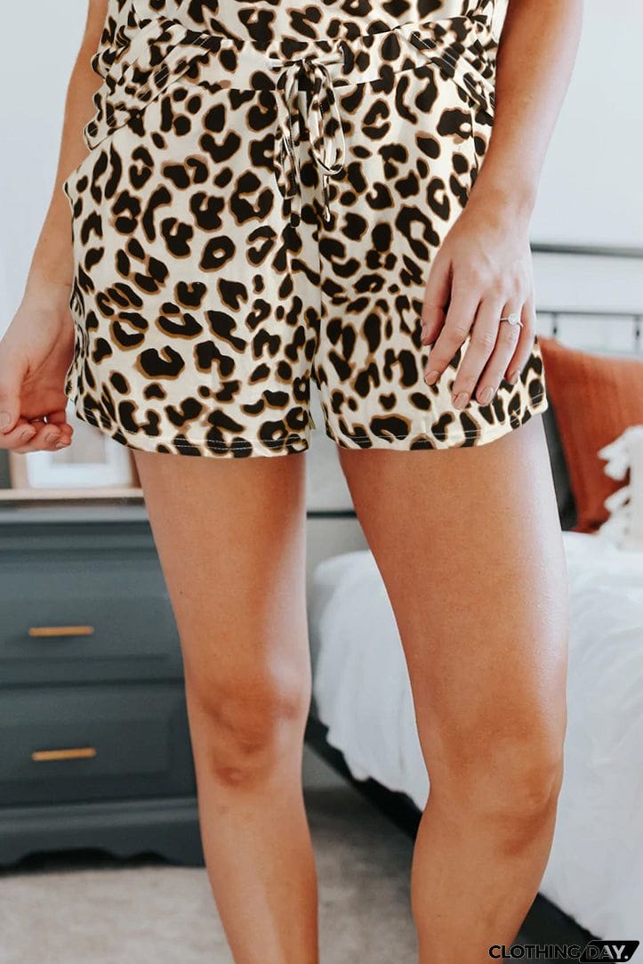 Print Tank Top and Shorts Lounge Set