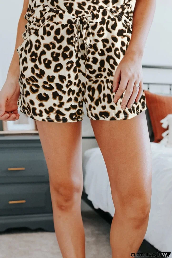 Print Tank Top and Shorts Lounge Set