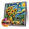 Diamond Painting-DIY Full Round Drill Stained Glass Art Sunflower