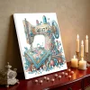 (Pre-Framed)Sewing Mechine-Special Shape Diamond Painting Kit(25x25cm)