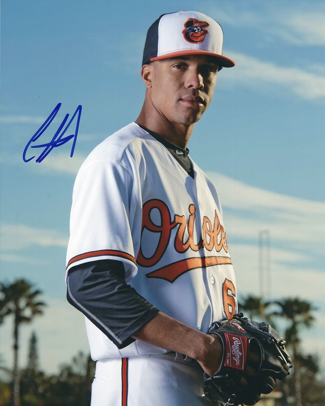 Autographed CHRIS LEE Baltimore Orioles 8x10 Photo Poster painting - COA