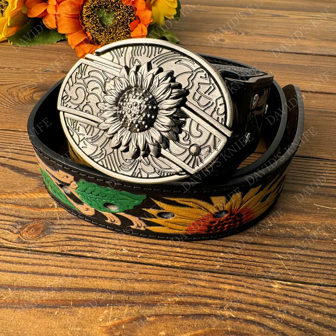 Sunflower Belt with Buckle