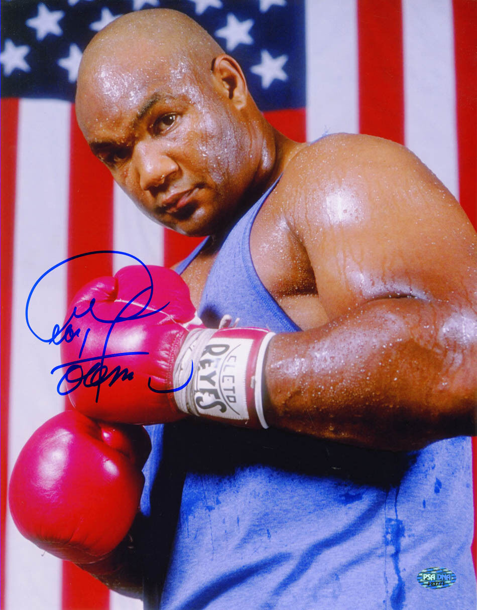 George Foreman SIGNED 11x14 Photo Poster painting Boxing Champion PSA/DNA AUTOGRAPHED