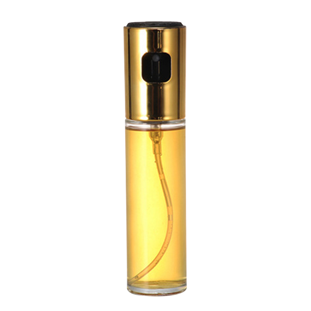 

100ml Oil Spray Bottle BBQ Cooking Water Pump Vinegar Gravy Glass Dispenser, Silver, 501 Original