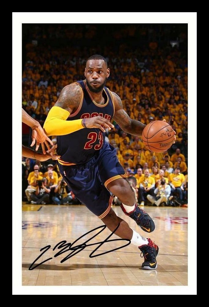 Lebron James - Cleveland Cavaliers Autograph Signed & Framed Photo Poster painting