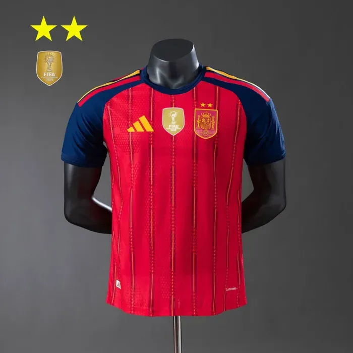 Player Edition - Spain 2026 World Cup Home Jersey（Two Stars）1:1 Thai Quality