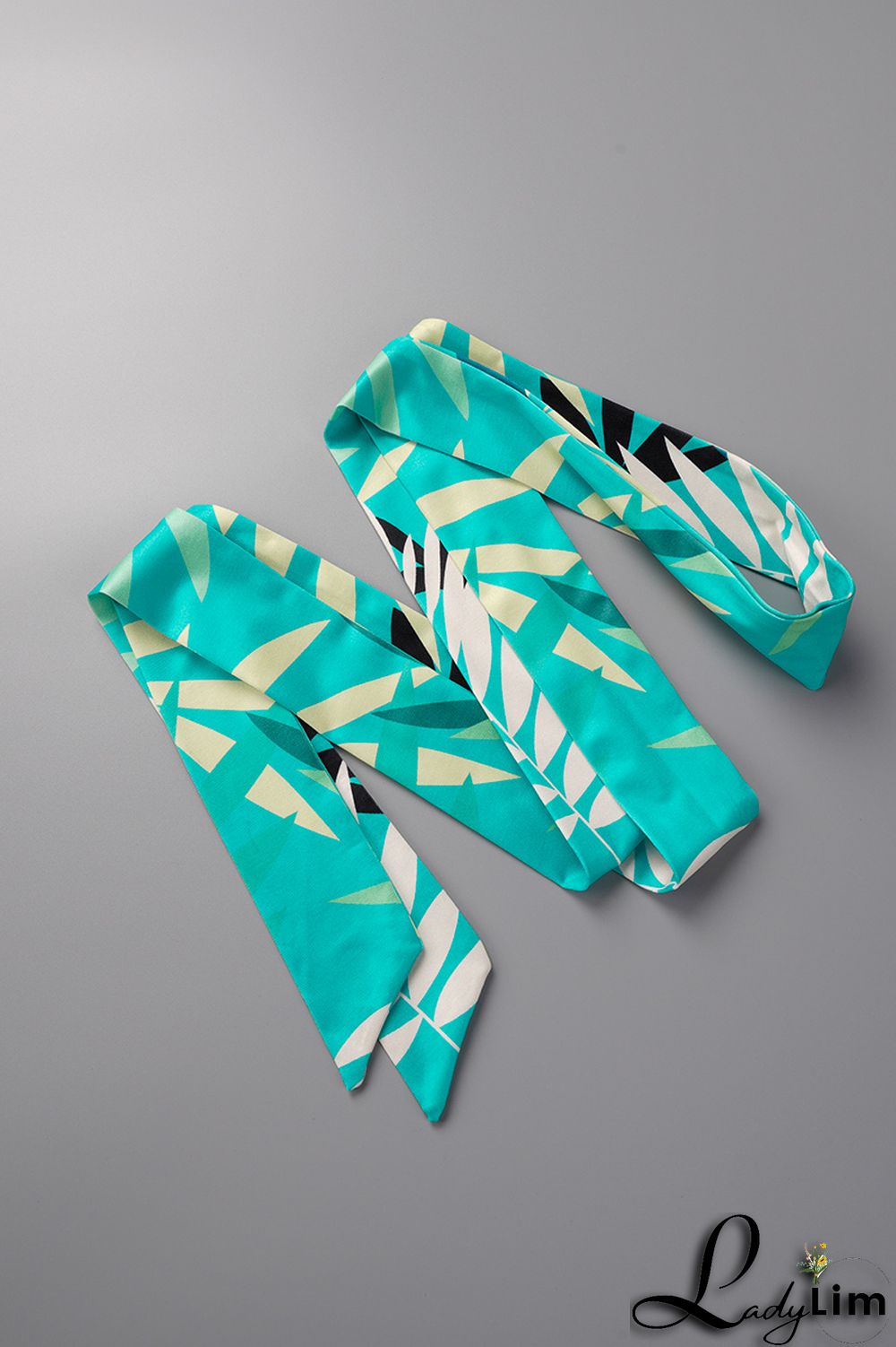 Blue Casual Print Patchwork Spaghetti Strap Plus Size Two Pieces
