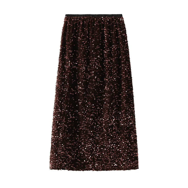 Nigikala Nigikala Industry Lianglid Half-Dress Woman Autumn 2025 New After Open Fork Straight Dress Bagbice Tight Dress D8035