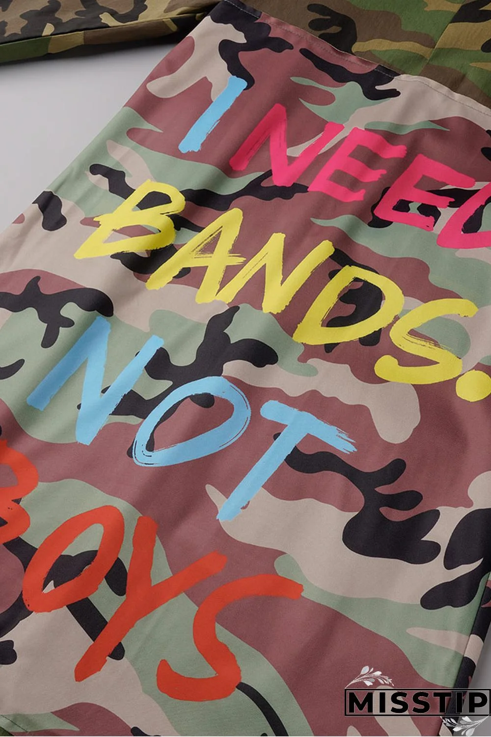 Camouflage Casual Street Print Camouflage Print Patchwork Turn-back Collar Outerwear