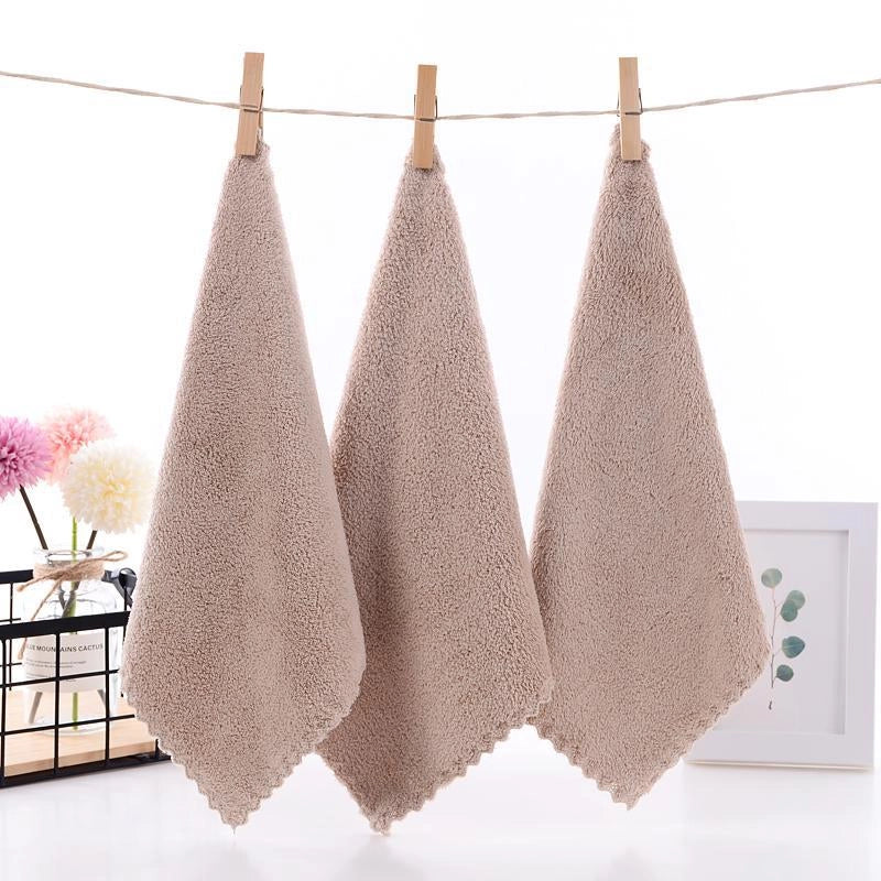 Factory Coral Fleece Children Wash Face Small Square Towel Kindergarten Towel Bear Gift Square Towel