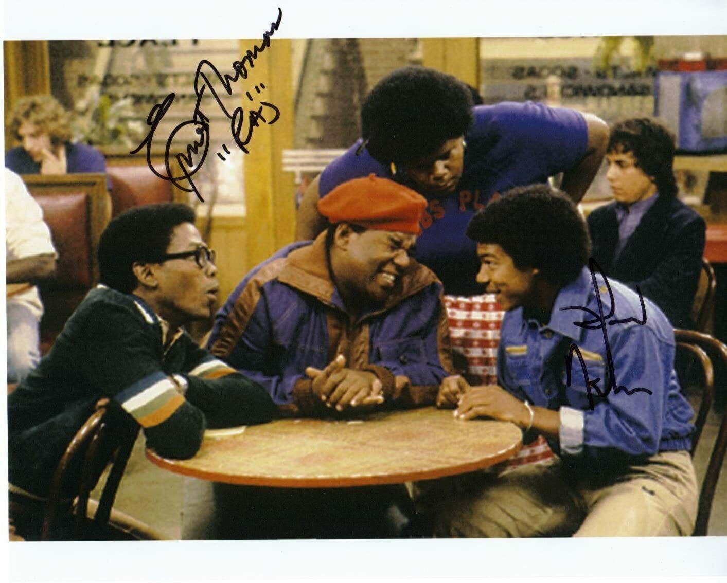 Whats Happening Ernest Thomas & Haywood Nelson Signed 8X10 Photo Poster painting At Hshow