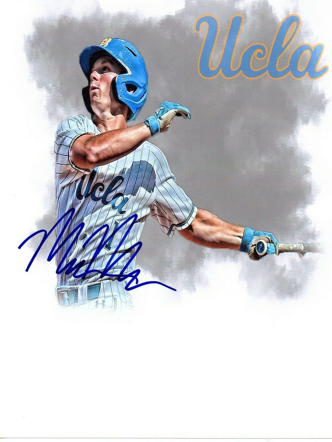 Matt McClain Cincinnati Reds prospect autograph signed 8x10 baseball Photo Poster painting UCLA%