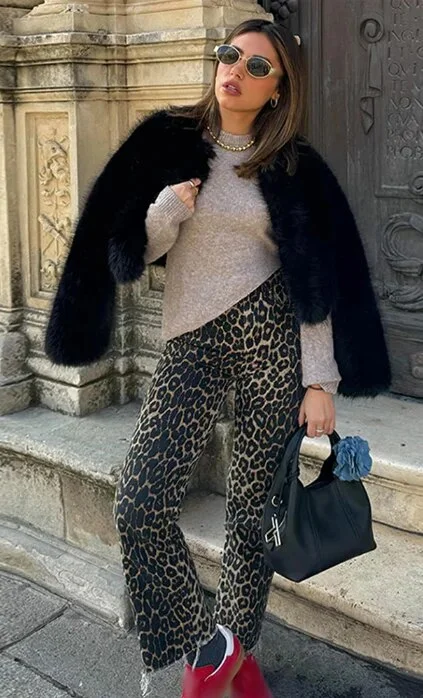 Churchf Print Pants Women Sexy Fashion Versatile Casual Pants High Waist Trousers 2024 Spring Fashion Lady Loose Streetwear-Outfit Ideas