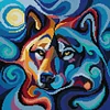 Wolf - 14CT Stamped Cross Stitch 31*31cm/12.2*12.2in(Brand)