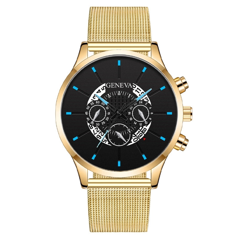 Minimalist Streetwear Color Block Buckle Quartz Watch Men’s Watches