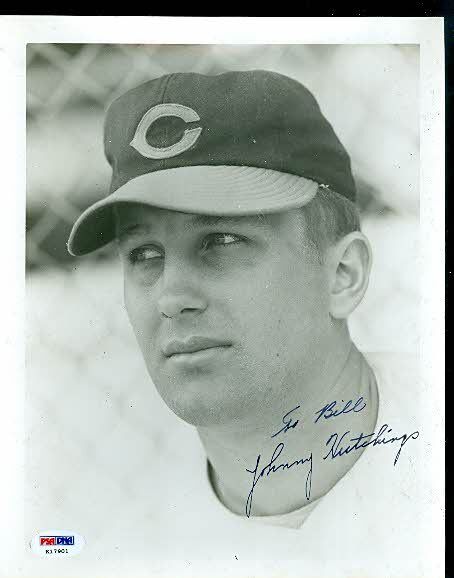 Johnny Hutchings D.63 Autograph 8x10 Photo Poster painting Psa/dna