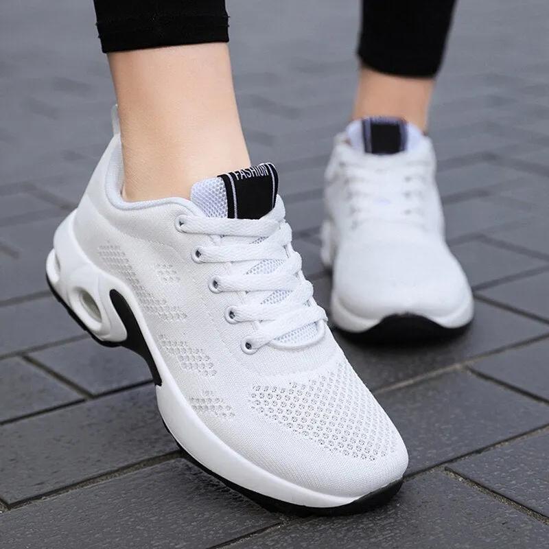 Women Sneakers 2022 Lace Up Casual Sneakers For Women Flat Women's Sneakers Plus Size Comfortable Female Shoes Zapatos De Mujer