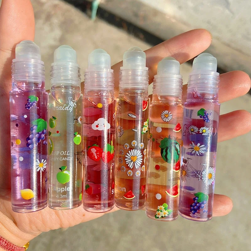 Plant Fruit Mirror Water Lip Gloss Moisturizing Skin Care Lip Balm Embellish Liquid Pomade Lipstick Beauty Makeup Lip Tint