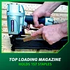 Metabo HPT Wide Crown Stapler, Pro-Preferred Pneumatic Power Nailers, Lathing Tool for Sheathing & Insulation, Quick Response, 16 Gauge, Up to 150 1" Wide Crown Staples, Length 1" to 2", N5024A2