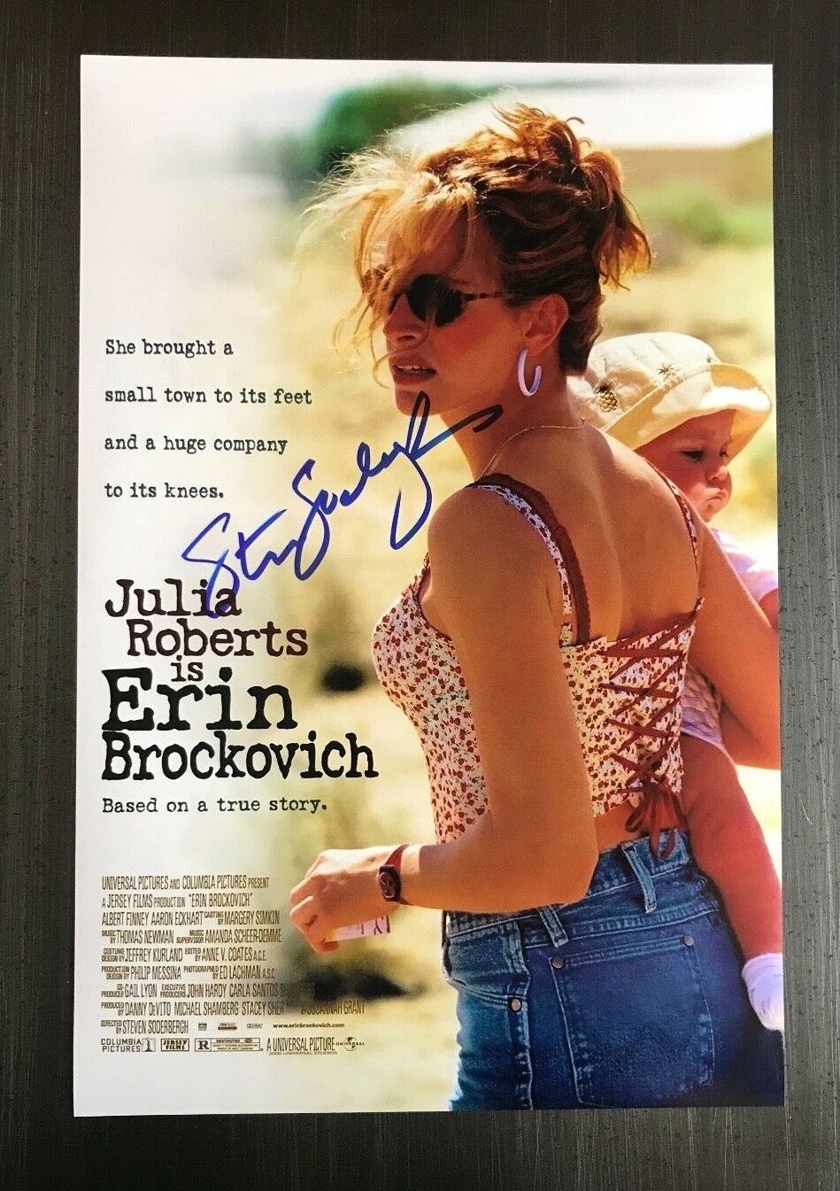 * STEVEN SODERBERGH * signed 12x18 poster Photo Poster painting * ERIN BROKOVICH * PROOF * 1