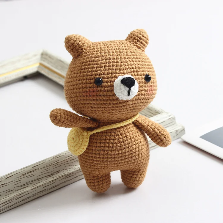 YarnSet - Doll Crochet Kit For Beginners - Bear
