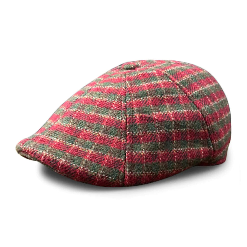 Hatsfashion-The Wonderland   Cap - Red & Green Plaid