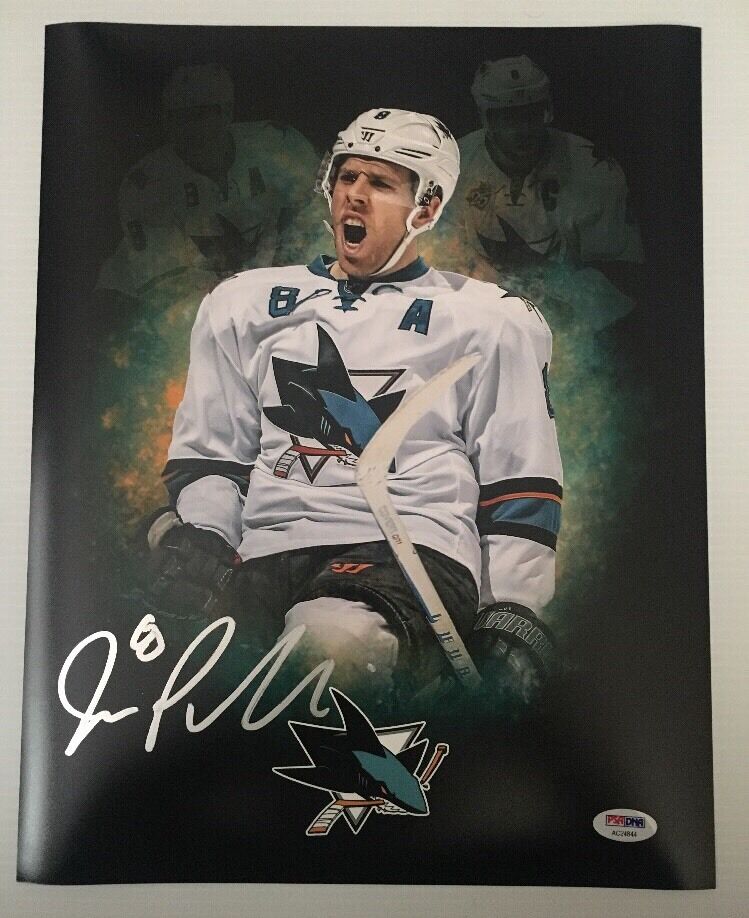 Joe Pavelski Signed Autographed 11x14 San Jose Sharks Photo Poster painting PSA/DNA COA