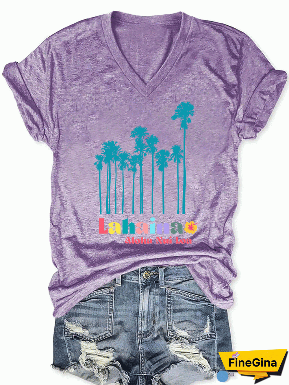 Women's Lahaina Strong Print T-Shirt