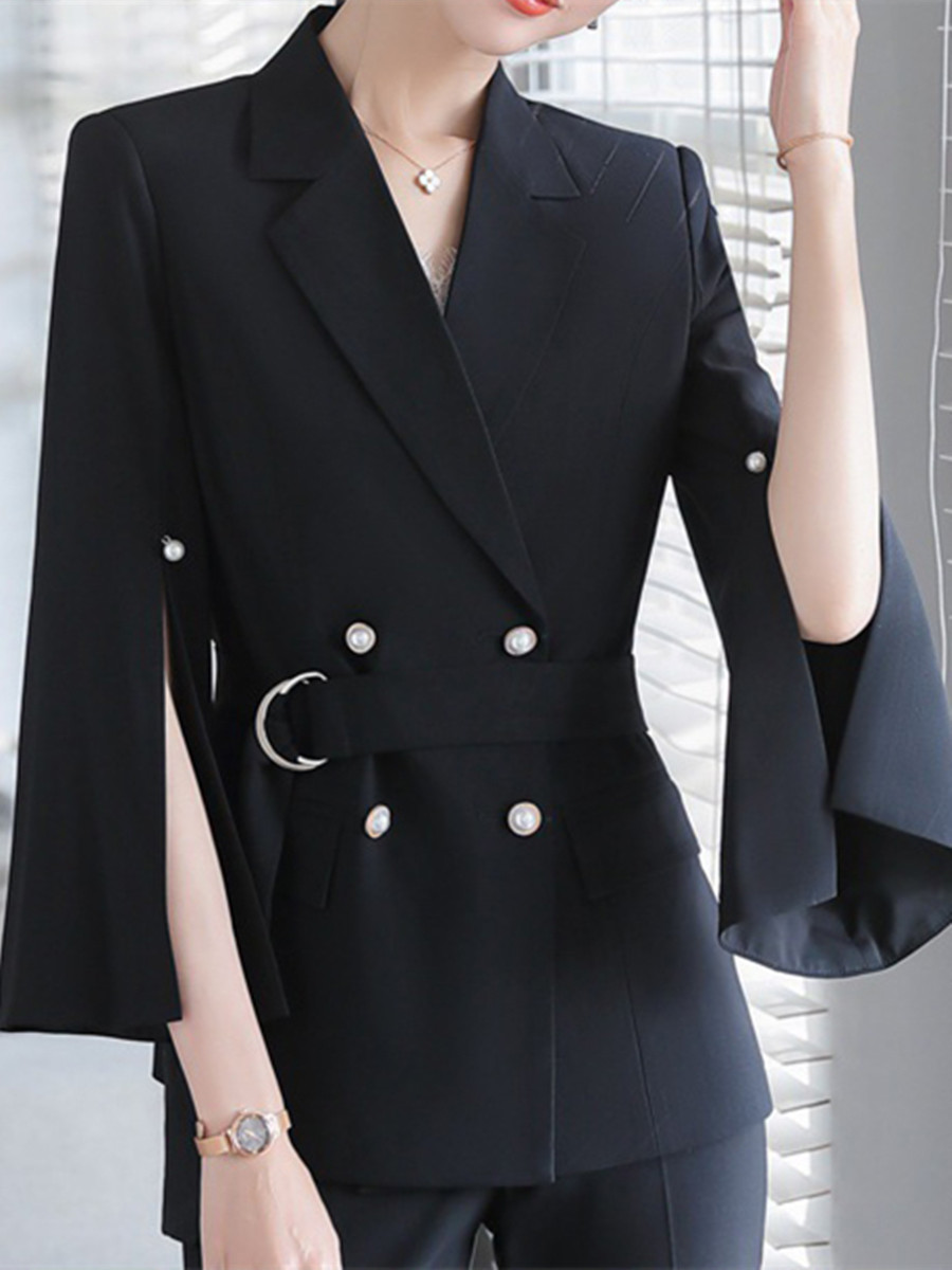 Women's Thin Fashion Design Suit - SissiStyles.com