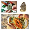 Brass Thimble Finger Sleeve Embroidery Finger Tips Cross Stitch Sewing Tool