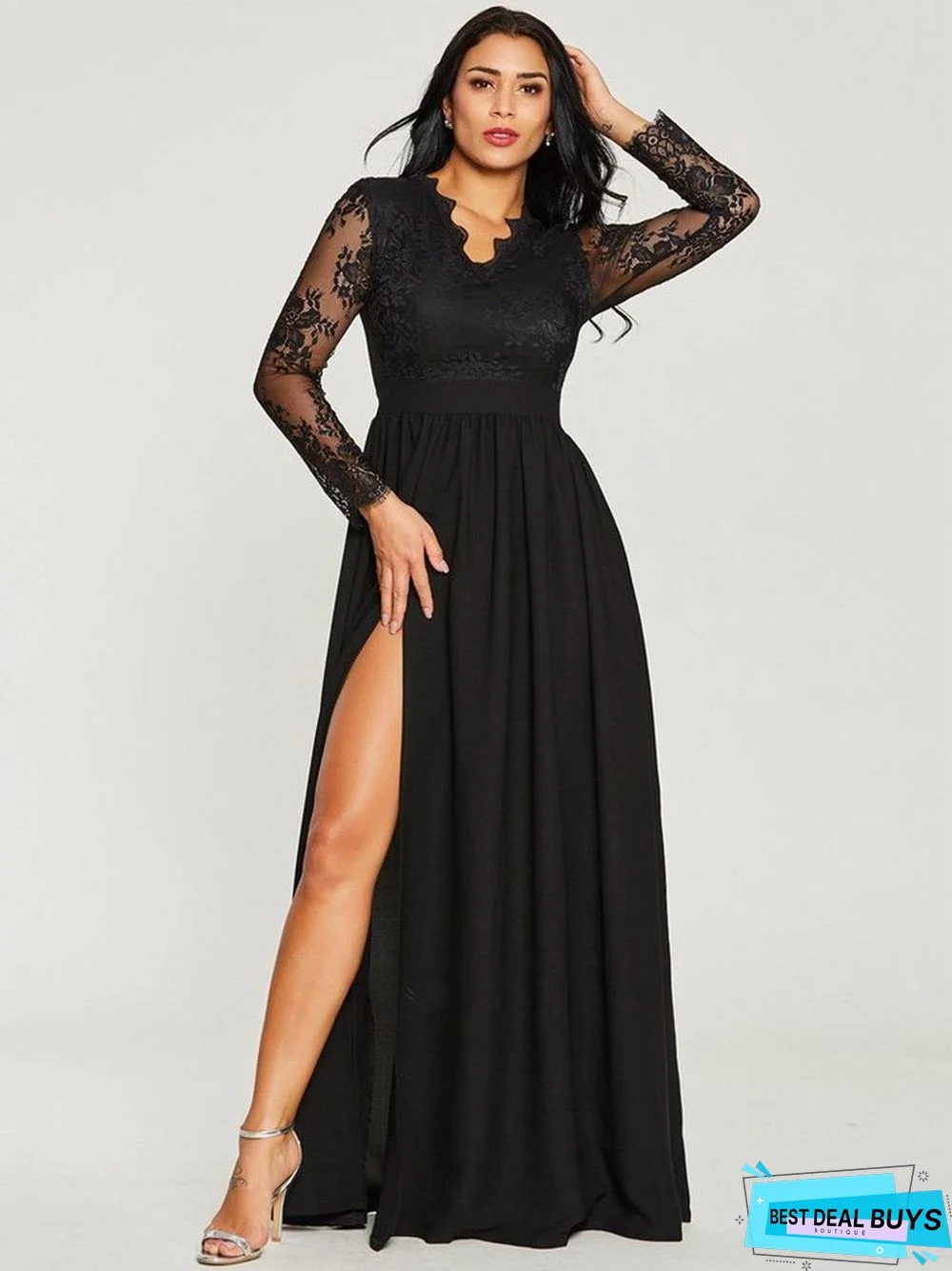 Sexy Lace Evening Dress Black Dress