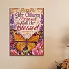 Orange Butterfly Blessing Diamond Painting Kits for Adults Beginners 30x40cm