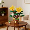 Artificial Flower Building Blocks for Adults Women for Home Office Decor (Lily)