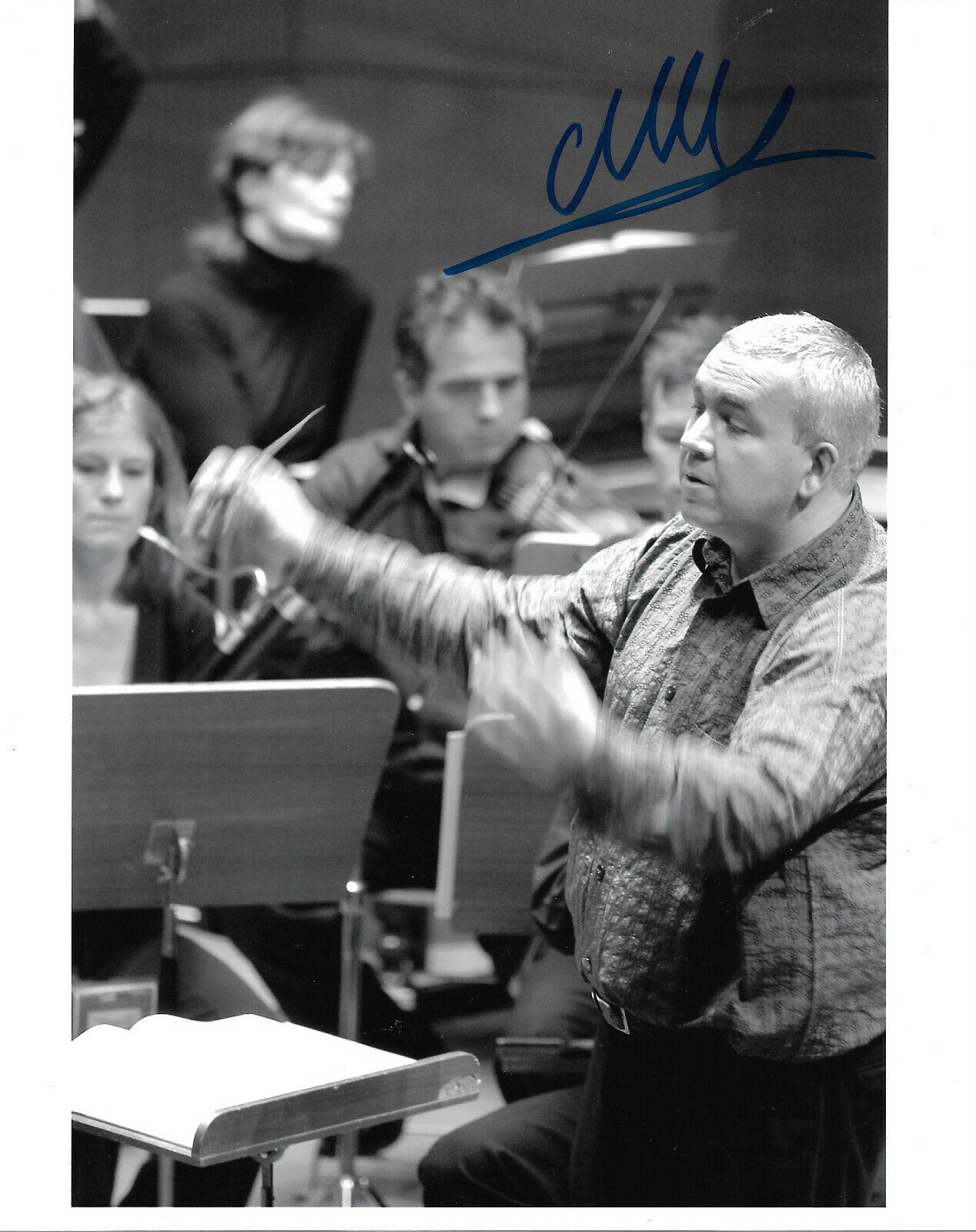 Marc Minkowski Conductor signed 8x10 inch Photo Poster painting autograph