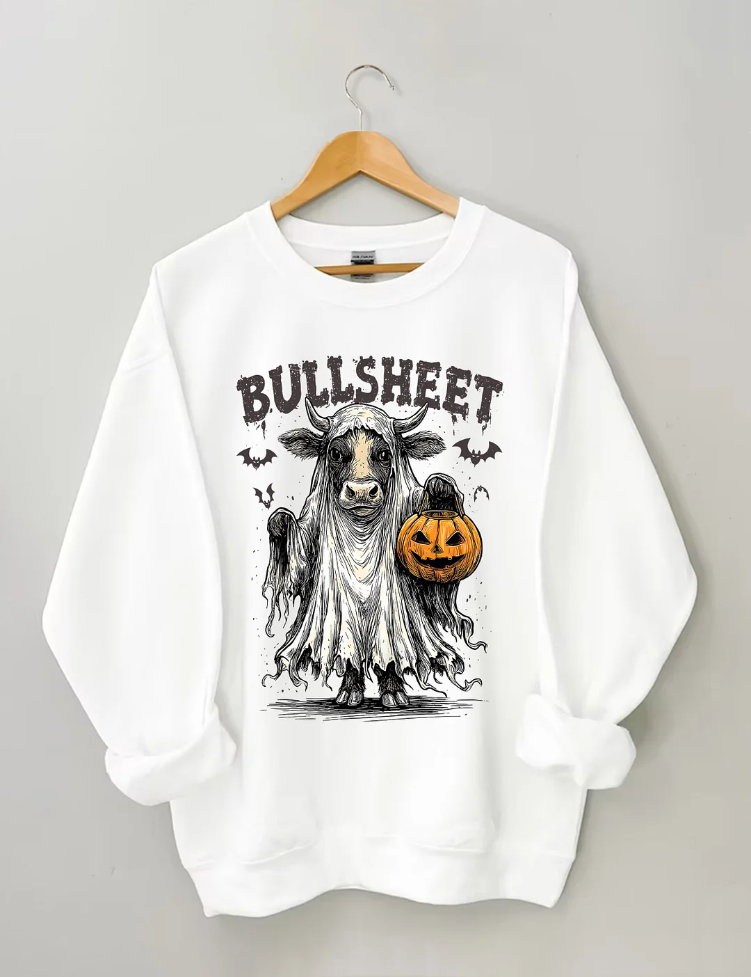 Retro Bullsheet Halloween Sweatshirt