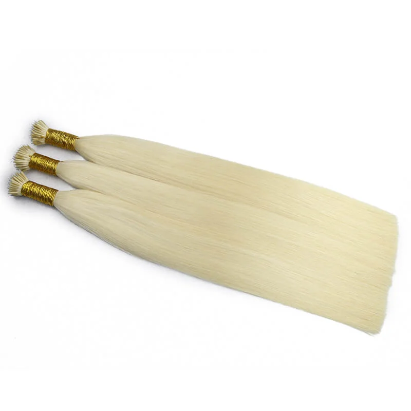 Nano Ring Hair Extensions #60 Light Pale Blond 100Gram Per Pack 