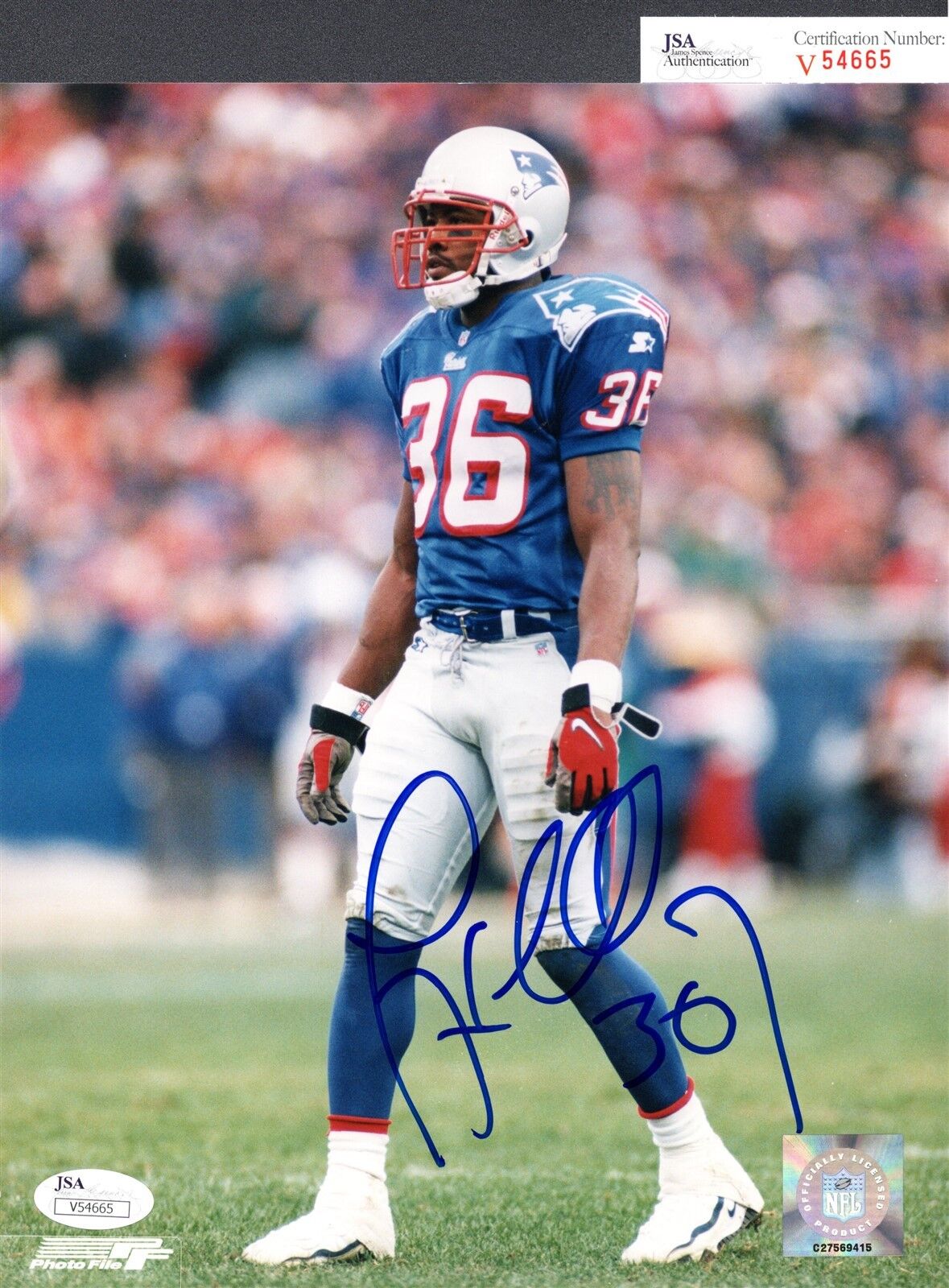 JSA Lawyer Milloy Autographed Signed AUTO 8x10 Photo Poster painting Patriots TRB 196