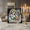 Kits d&rsquo;art de peinture de perles pour couple indien maison maison avec cadre pour adultes d&eacute;butants, peintures de pierres pr&eacute;cieuses en perles, arts p
