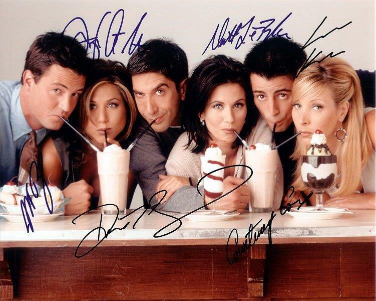 REPRINT - FRIENDS Cast Autographed Signed 8 x 10 Photo Poster painting Poster RP Man Cave