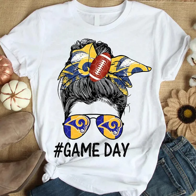 Los Angeles Rams Women's White Relaxed T-Shirt