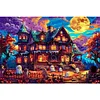 (60*40cm)Halloween Horror Night  - Full Round Drill Diamond Painting
