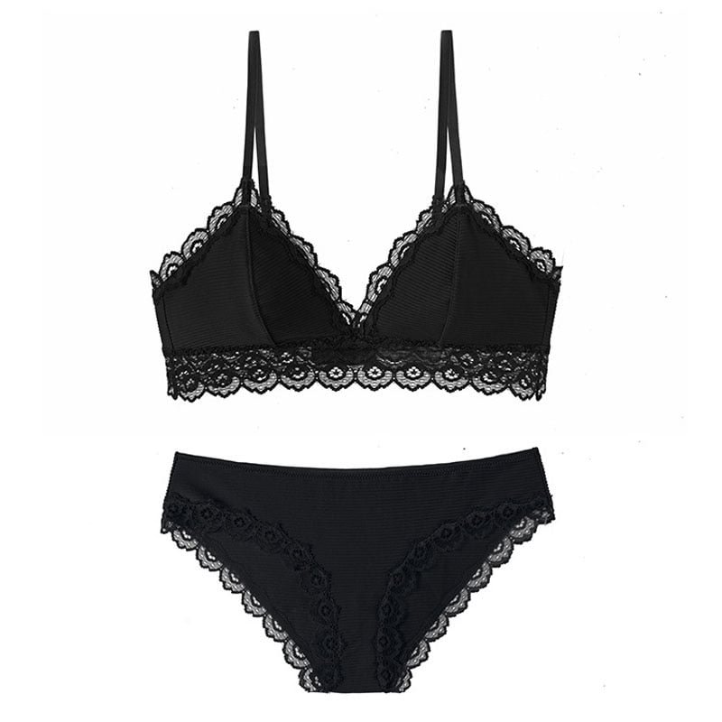 Meet'r Fashion Sexy Bra set Women's Push Up Lace Underwear Bra And Panties Thin Breathable Brassiere Lingerie set Free Shipping