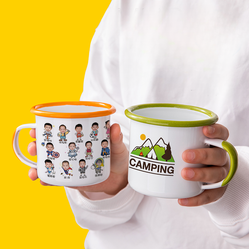 Custom Enamel Mug Personalized Tumbler Photo Logo Image Printing Custom Cup- Perfect Graduation Gift for Kindergarten