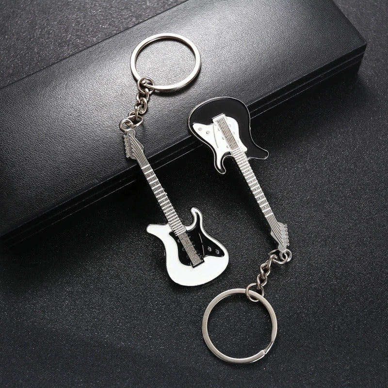Cute Guitar Zinc Alloy Unisex Keychain