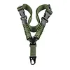 50PCS Nylon American-Style Braided Paracord Strap with Metal Buckle Vertical Single Point Gun Sling Shoulder Strap Woven Diagonal Single-Point Straps Ropes for Outdoors Training Mountaineering