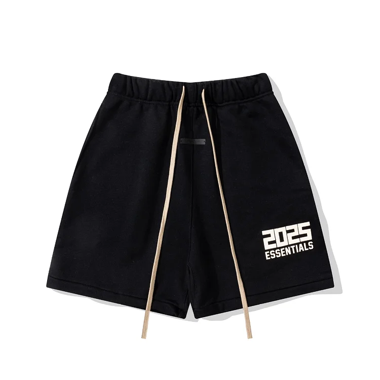 Men's 2025 Essentials Embossed Letter Casual Loose Shorts Beach Pants