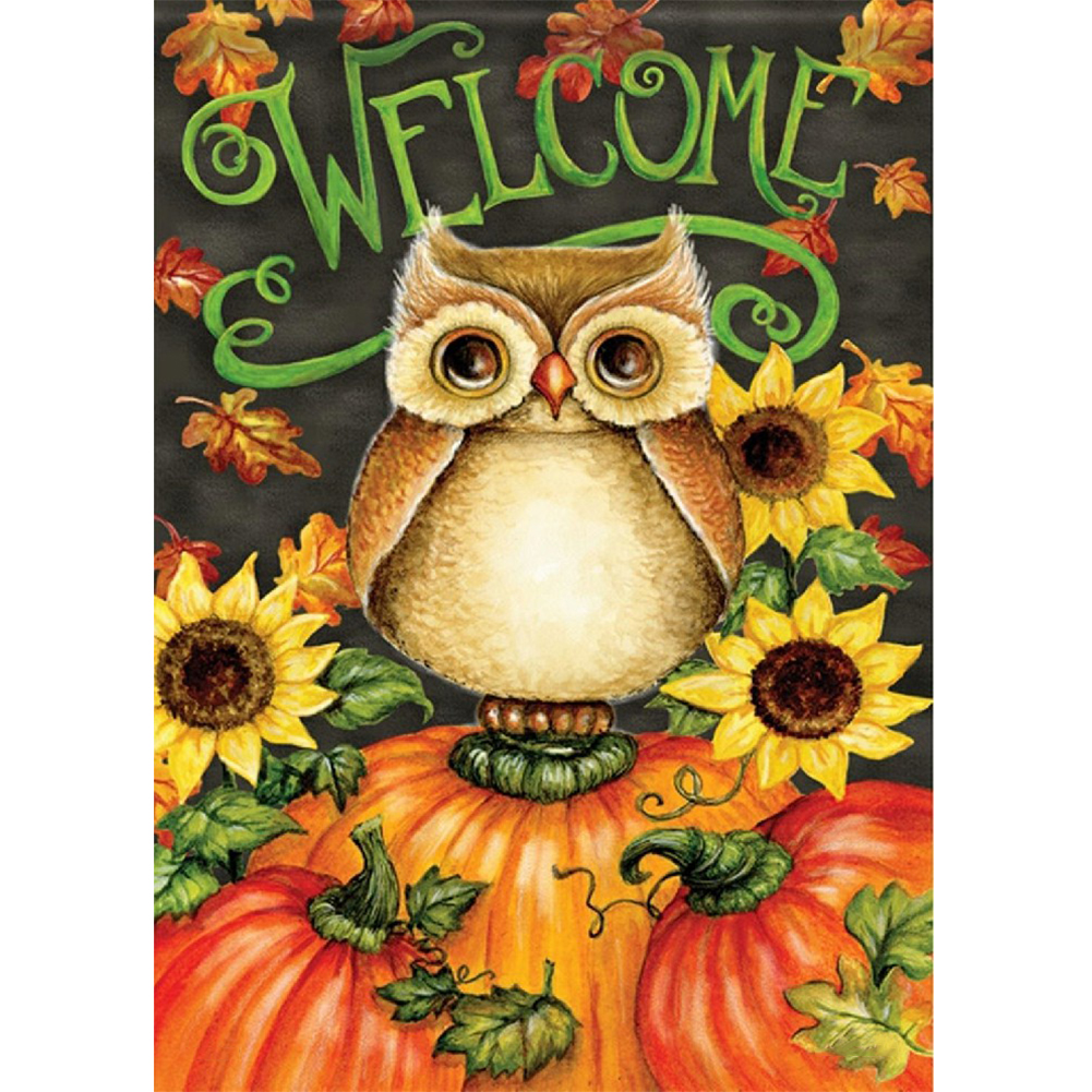 

Halloween Owl - Round Drill Diamond Painting - 30*40CM, 501 Original